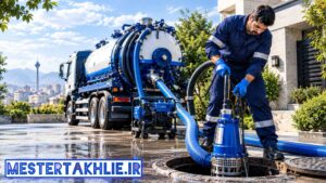 لایروبی چاه در بلوار ابوذر